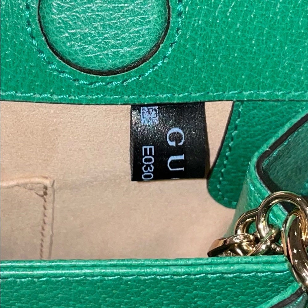 GUCCI GG Supreme Monogram Flora Web Small Ophidia Chain Shoulder Bag Green. NWOT - Picture 13 of 15
